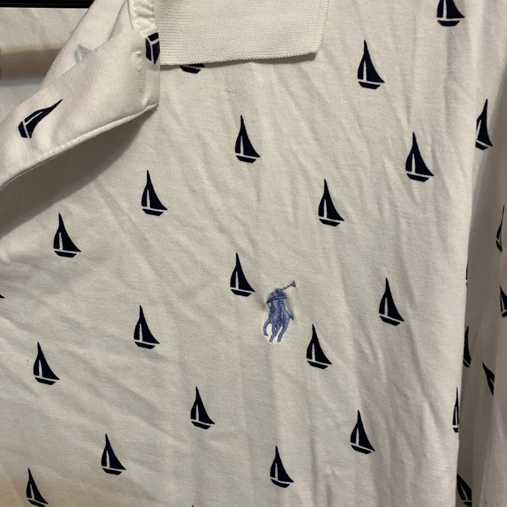 Polo Ralph Lauren‎ Mens Polo All Over Sail Boats Size 3XB